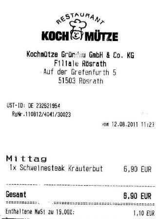 twfl Hffner Kochmtze Restaurant